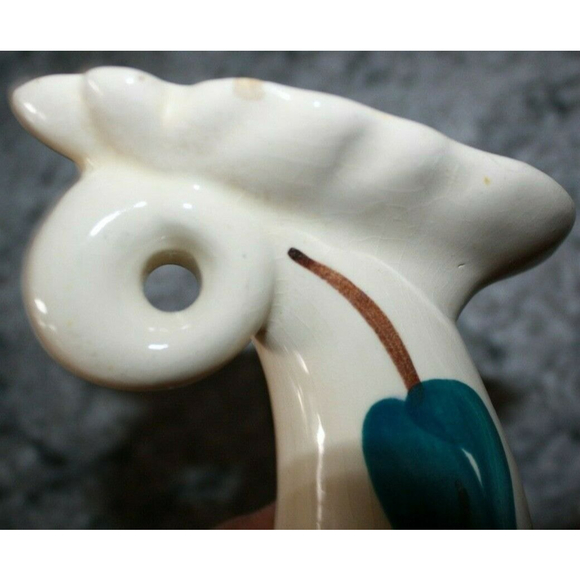 Vintage 1940's Puritan Vase Tan Flowers 6 1/4" tall Rare Find - Picture 5 of 6